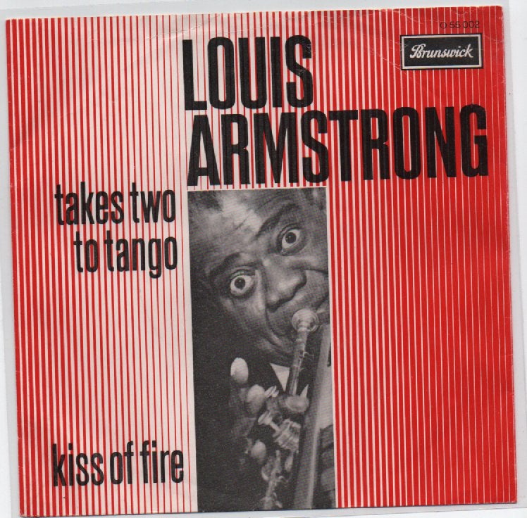 Louis Armstrong- Takes two to Tango zeldzaam, Verzenden, 7 inch, Zo goed als nieuw, Beschermende buitenhoes