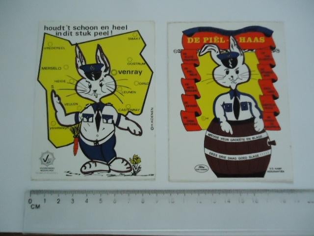 sticker oud Politie carnaval venray oostrum castenray smakt, Verzenden, Zo goed als nieuw, Bedrijf of Vereniging