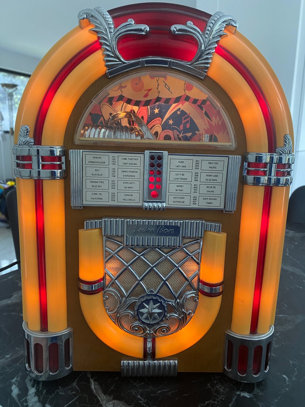 Retro mini Jukebox, Verzamelen, Ophalen, Gebruikt, 1970 tot heden, Overige merken