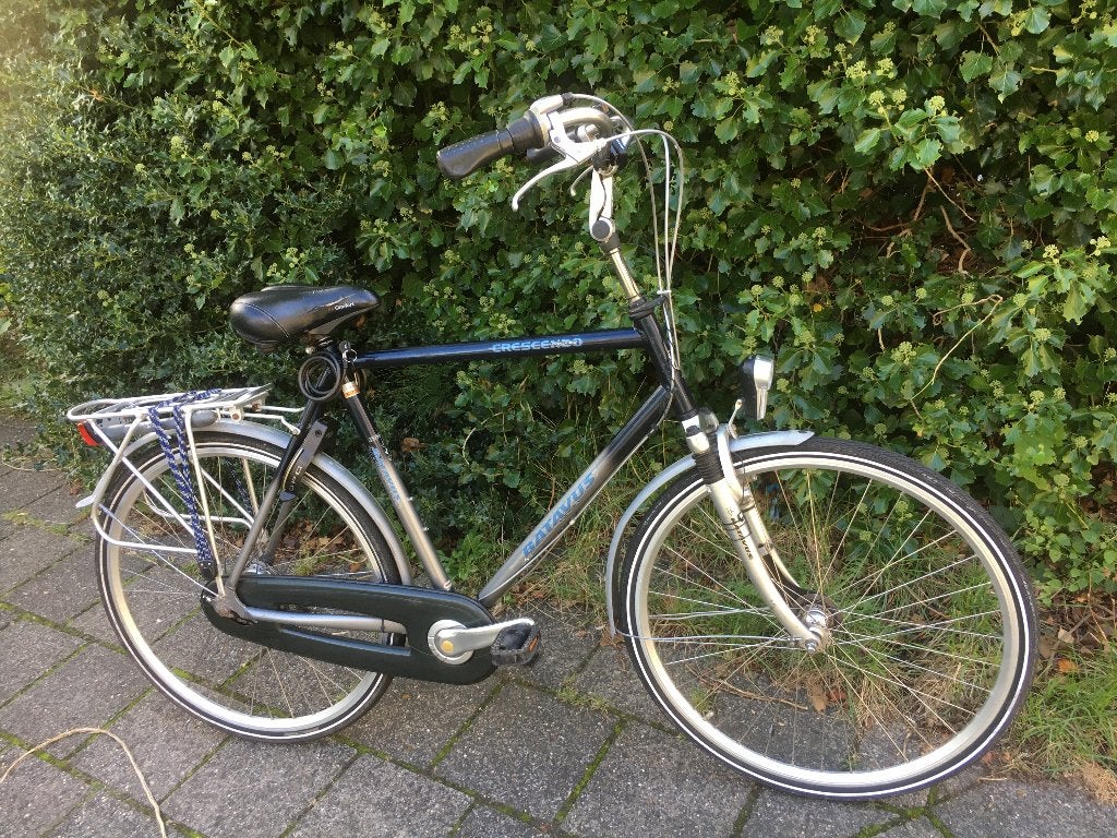 H. fiets 28 inch, slot, verlichting, frame 62cm, 7 versnell, Ophalen, Gebruikt, Versnellingen, Batavus
