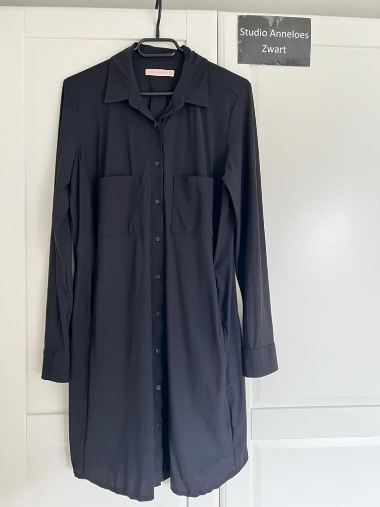 Studio anneloes woopy blouse tuniek M zwart travelstof, Maat 38/40 (M), Zwart, Ophalen of Verzenden, Zo goed als nieuw