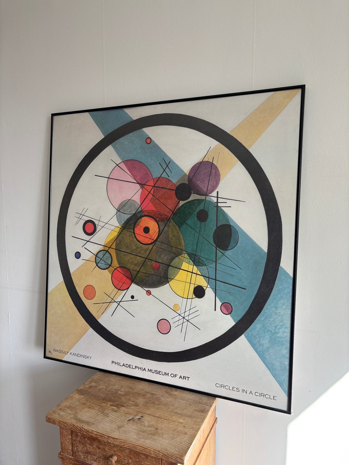 Grote Kandinsky poster in prefessionele lijst, Ophalen