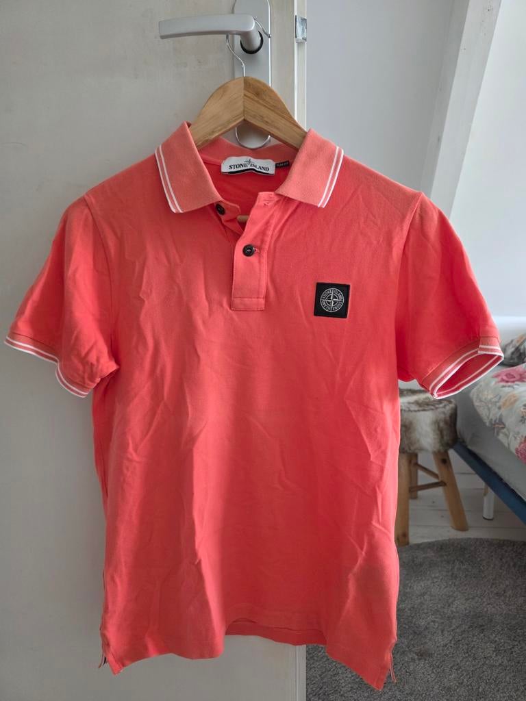 Stone Island Slim Fit Polo - Maat S, Oranje, Ophalen of Verzenden, Maat 46 (S) of kleiner, Stone Island