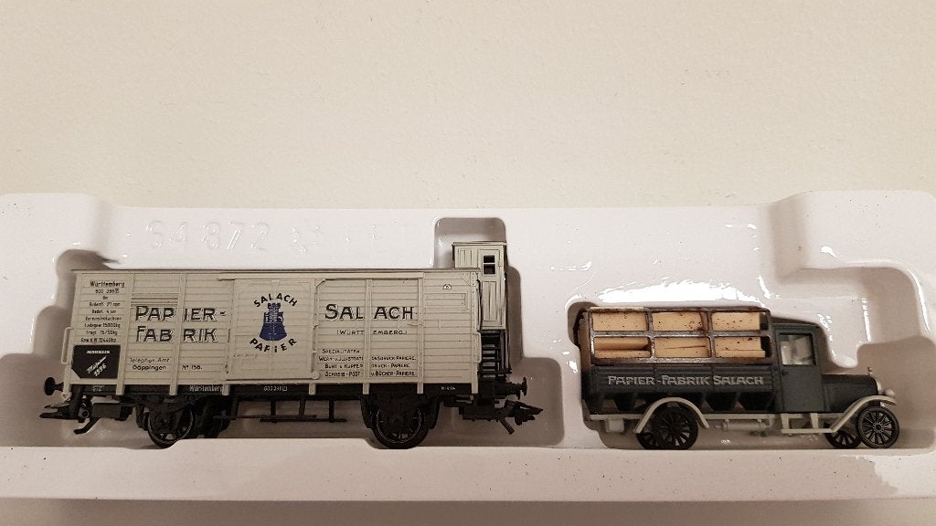 Märklin 48096 Museum Wagen Set 1996 PAPIER-FABRIK SALACH, Hobby en Vrije tijd, Modeltreinen | H0, Wisselstroom, Ophalen of Verzenden