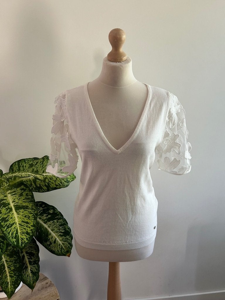 Studio Anneloes maat M prachtige witte top shirt 3382