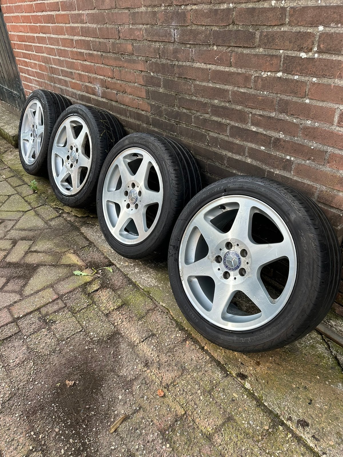 Originele Mercedes Evo 2 velgen 17 inch – ZEER ZELDZAAM, Auto-onderdelen, Ophalen, Velg(en), 17 inch, Zomerbanden