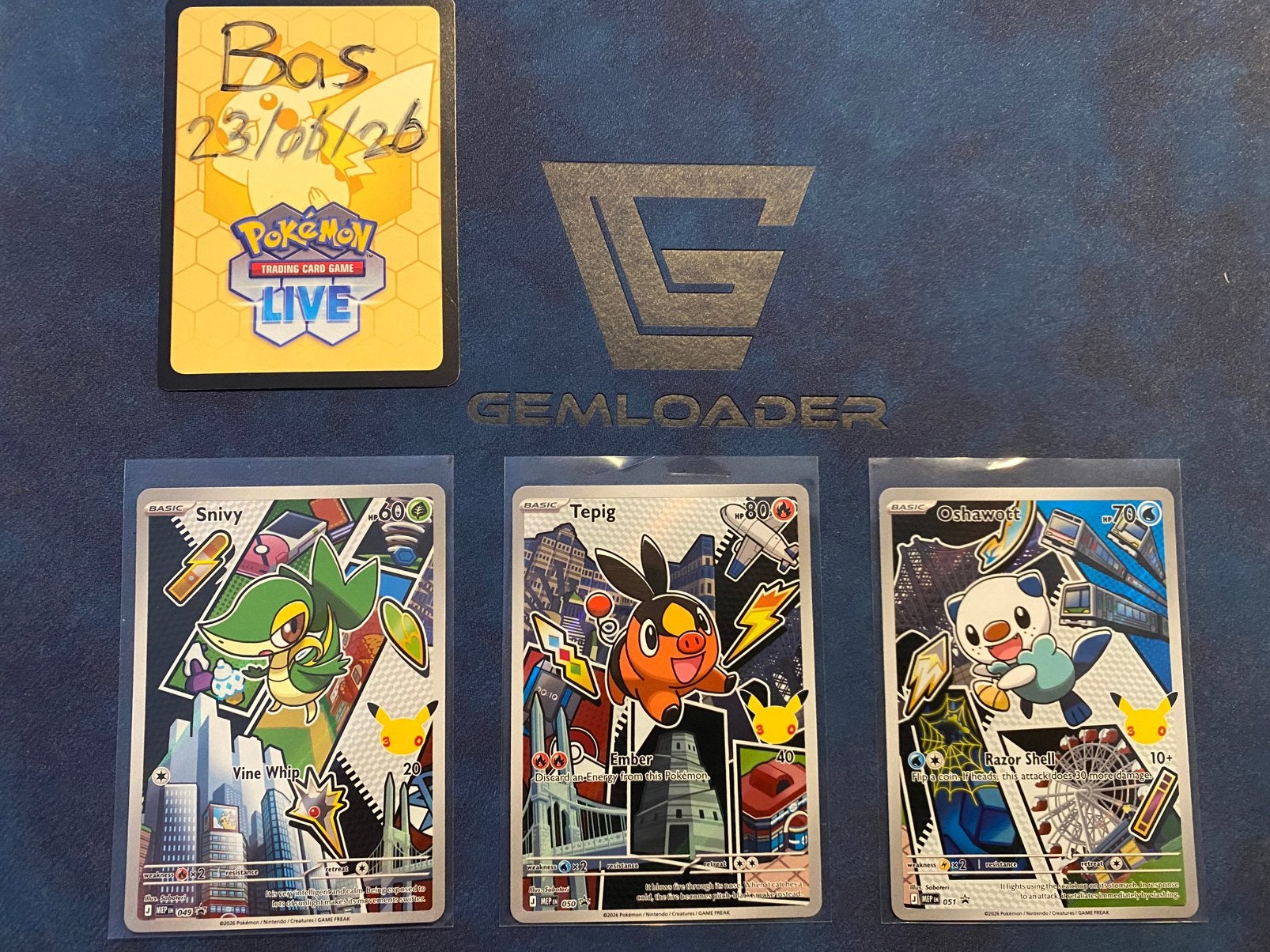 Pokémon Kaarten First Partner Series Gen 5 Snivy, Tepig, Os, Hobby en Vrije tijd, Verzamelkaartspellen | Pokémon, Ophalen of Verzenden