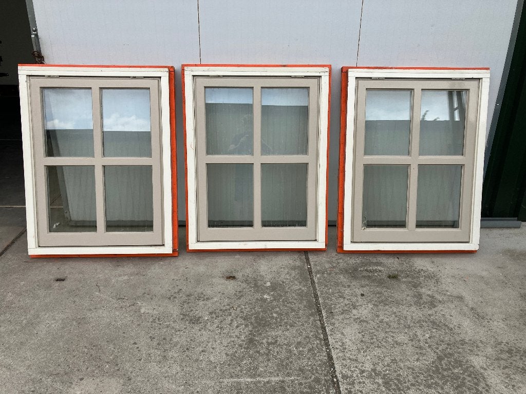 hardhouten kozijnen, Gebruikt, Raamkozijn, Inclusief glas, 75 tot 150 cm