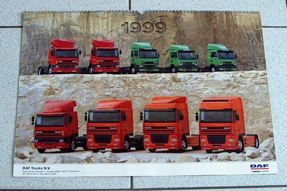 Nieuw Daf Trucks kalender 1999 2001 2002 2004 2015 2017, Ophalen, Maandkalender, Nieuw