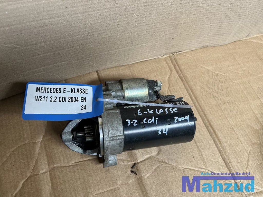 MERCEDES E-klasse W211 3.2 cdi Startmotor 2002-2009, Gebruikt, Mercedes-Benz AG, Mercedes-Benz, Ophalen of Verzenden