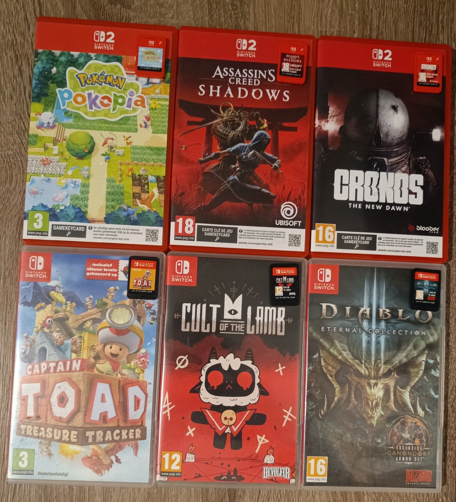 Diverse Nintendo Switch 1 & 2 games