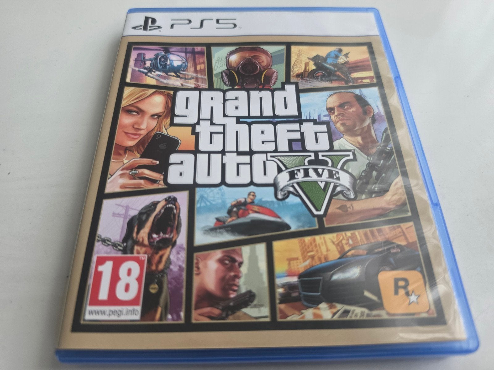 GTA 5 voor Playstation 5 Lees Beschrijving Aub, Avontuur en Actie, Online, Vanaf 18 jaar, Info@rockstargames.com
