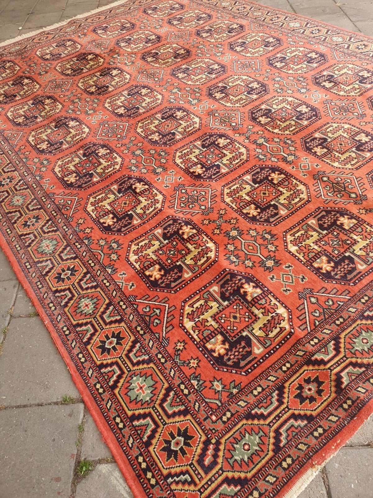 vintage perzisch tapijt 340x240 cm., Gebruikt, Vintage, 200 cm of meer, Ophalen of Verzenden