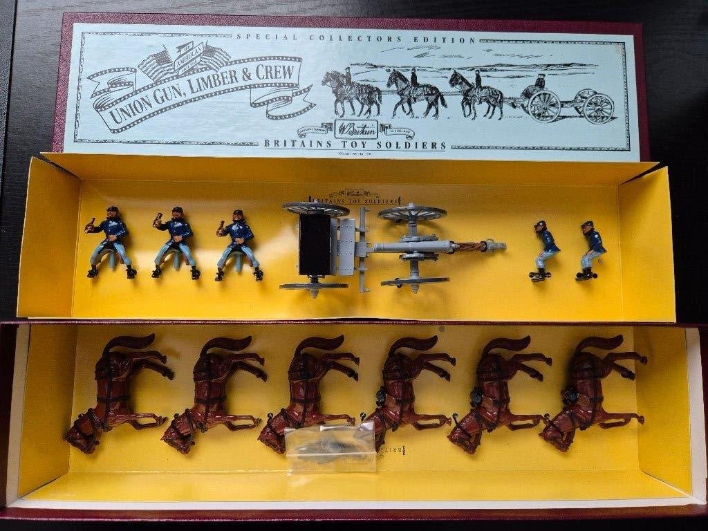 Soldaatjes William Britains set 8869 Civil War, Verzamelen, Ophalen of Verzenden, Zo goed als nieuw