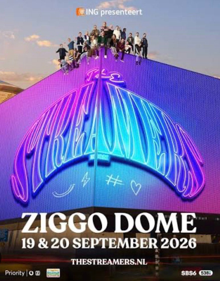 4 Tickets Streamers 19 september, Drie personen of meer, September