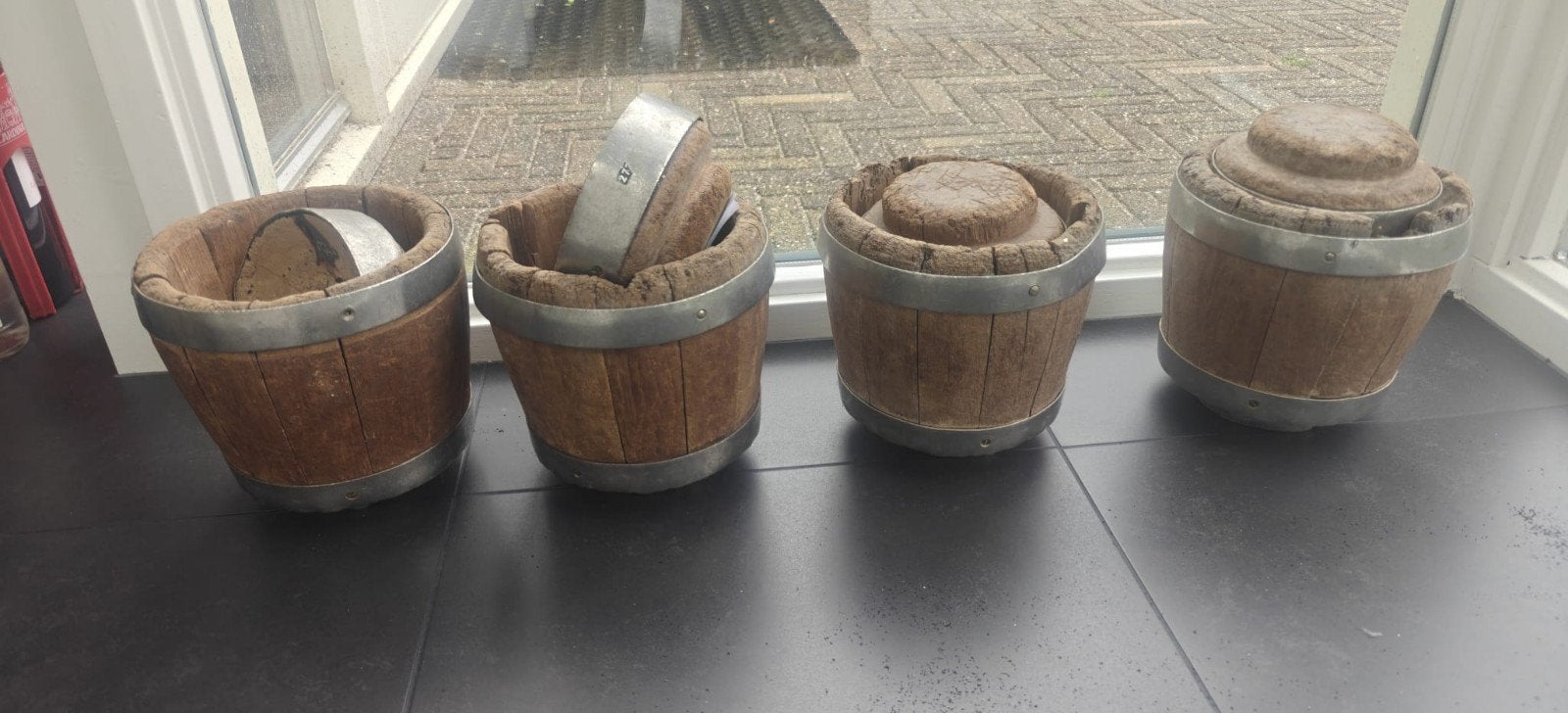 Antieke Kaasmallen - Set van 4, Ophalen