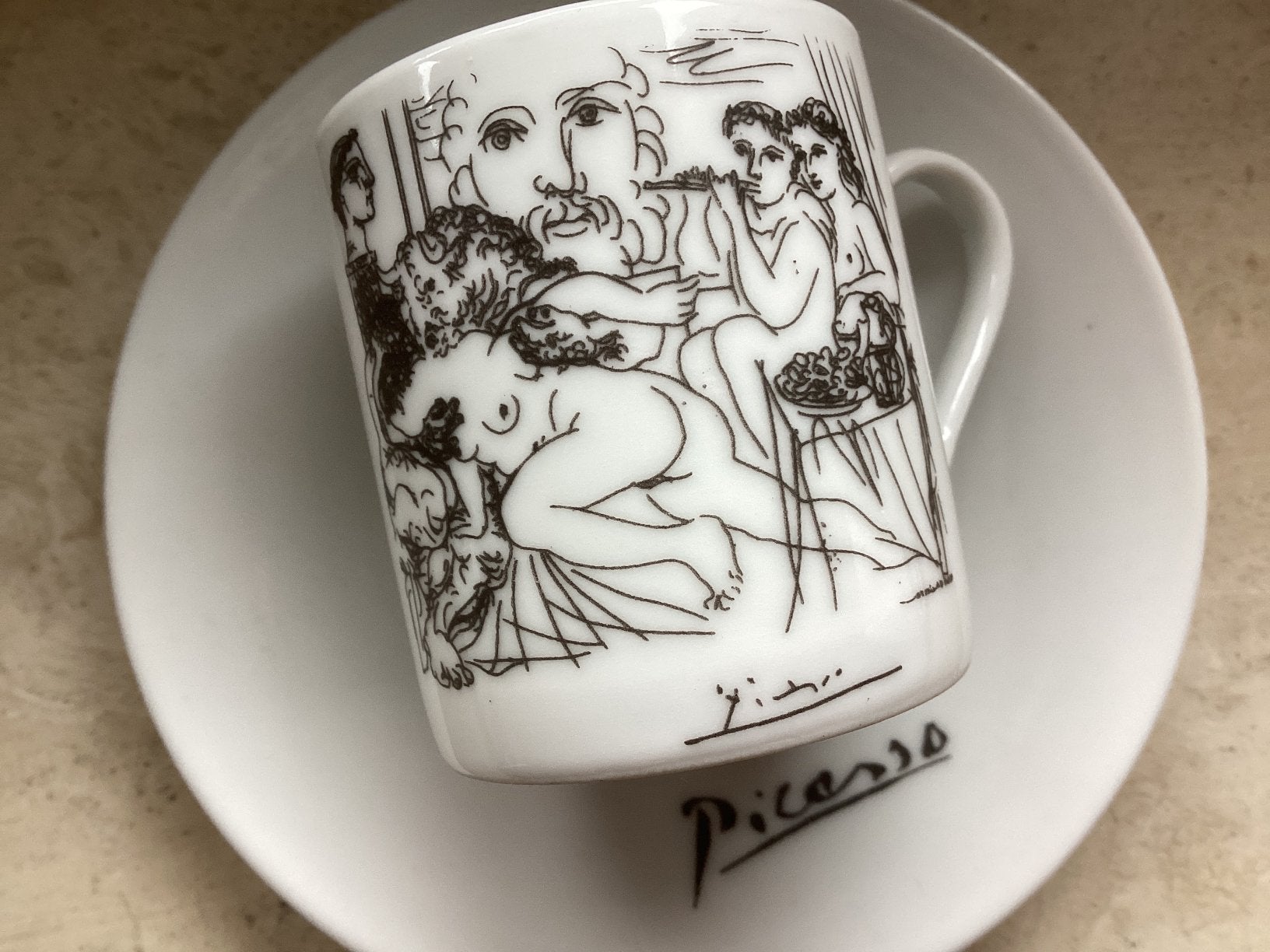 Picasso / espresso kop &schotel 2001, Ophalen of Verzenden