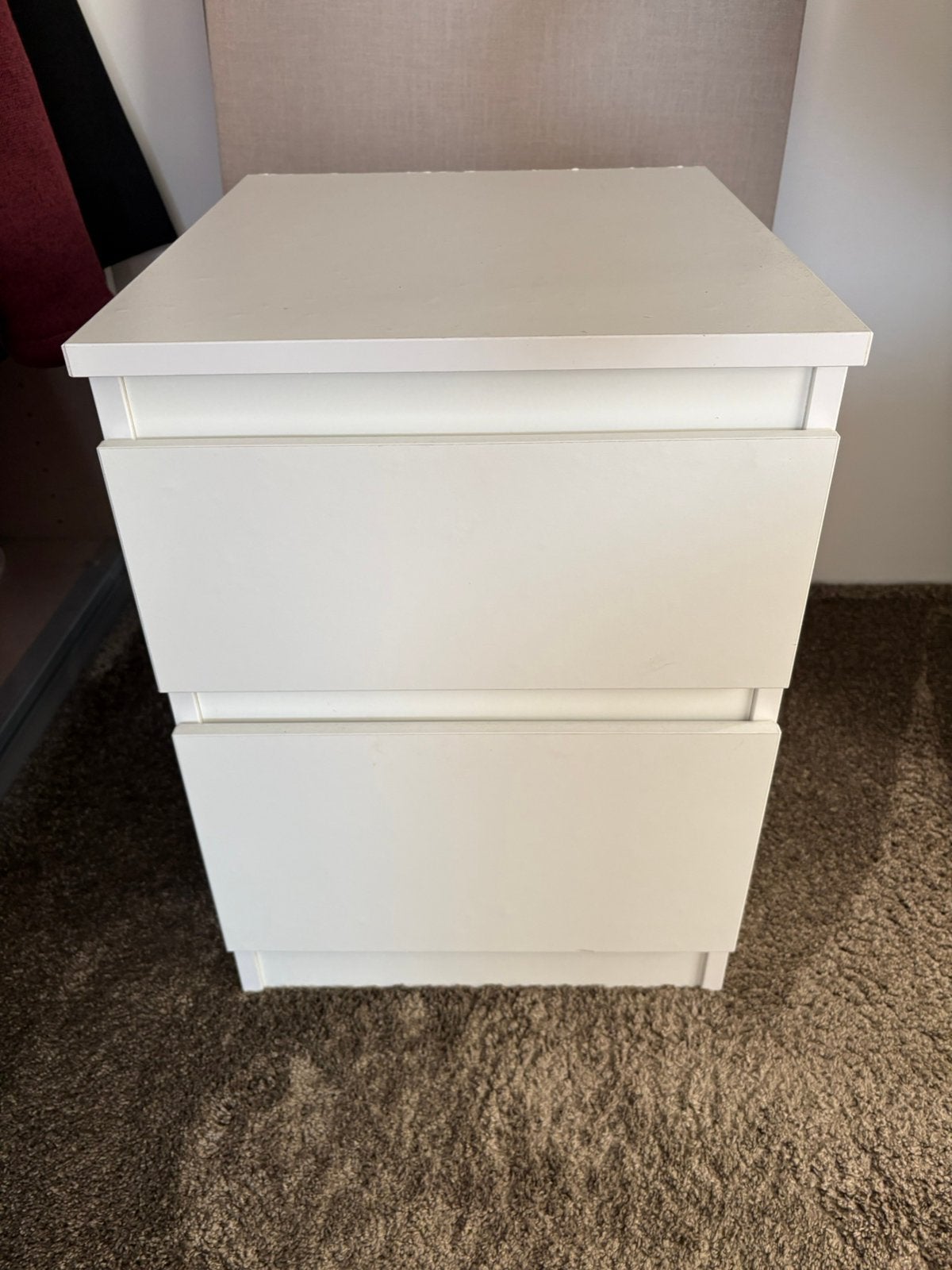 Ikea malm nachtkastje ladekast, Ophalen, Gebruikt, Minder dan 45 cm