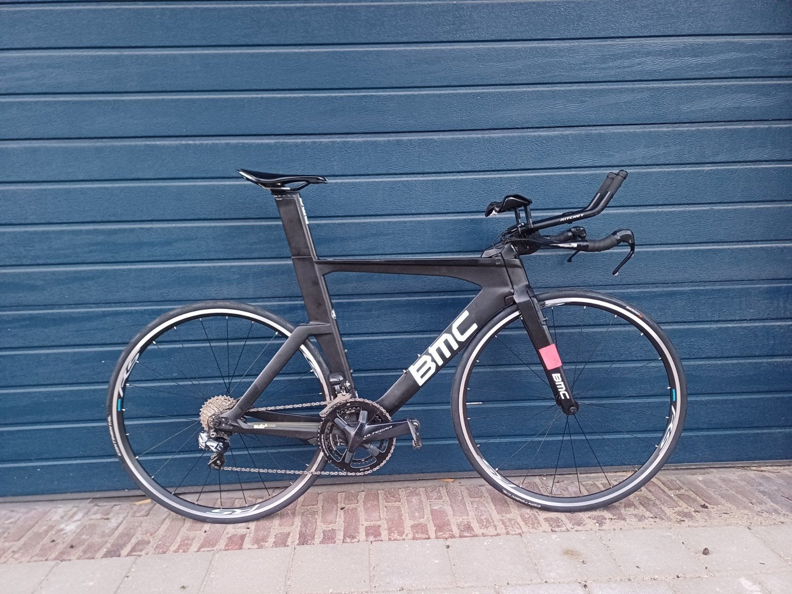 BMC Timemachine TM01 tijdrit-/triathlonfiets (nieuwe wielen), Gebruikt, Carbon, Meer dan 20 versnellingen, Ophalen