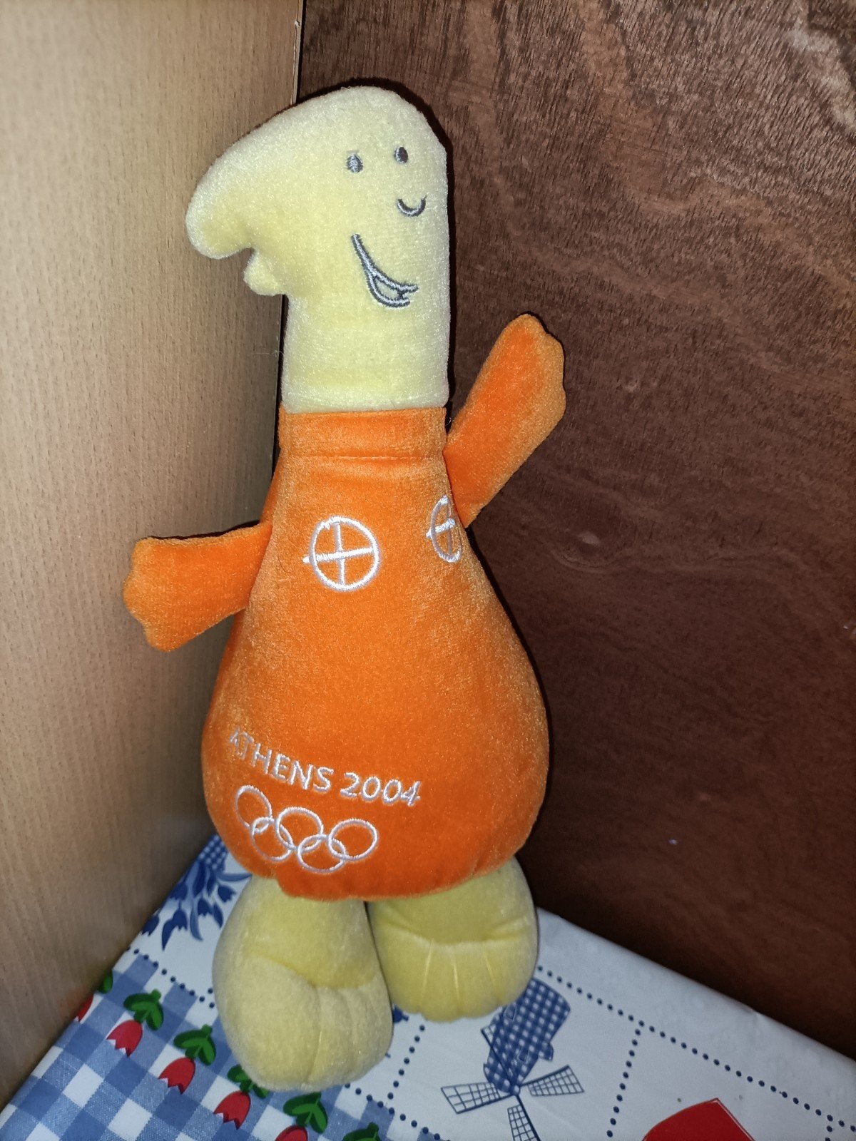 Mascotte Athens 2004 Athene Olympische spelen knuffel, Ophalen of Verzenden, Zo goed als nieuw, Overige typen