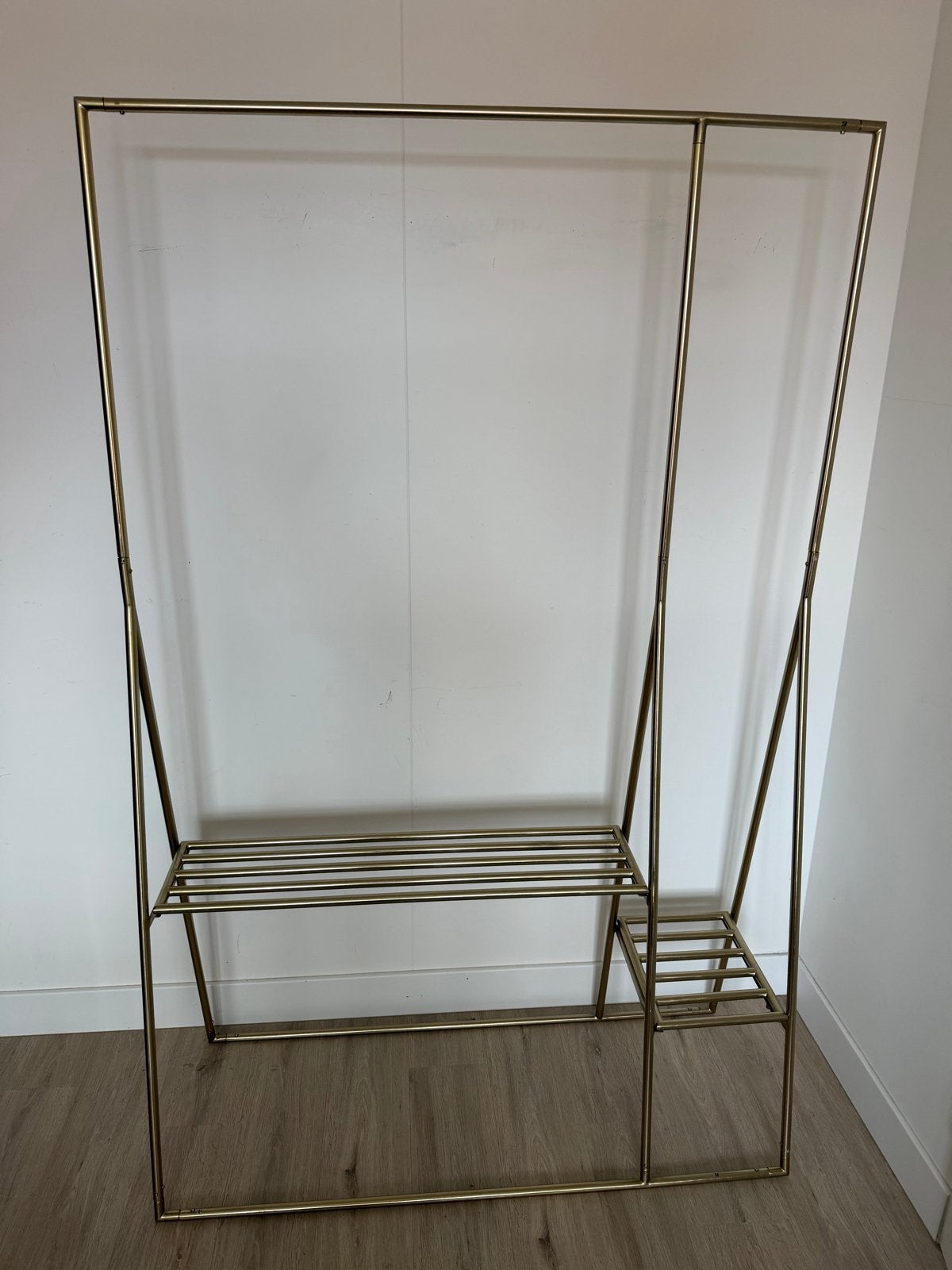 HK Living gouden messing kledingrek, Ophalen, Gebruikt