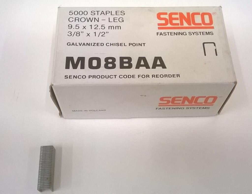 Senco Niet Kram M08BAA (9,5 x 12,5mm) NIEUW per 5000, Ophalen of Verzenden, Nieuw