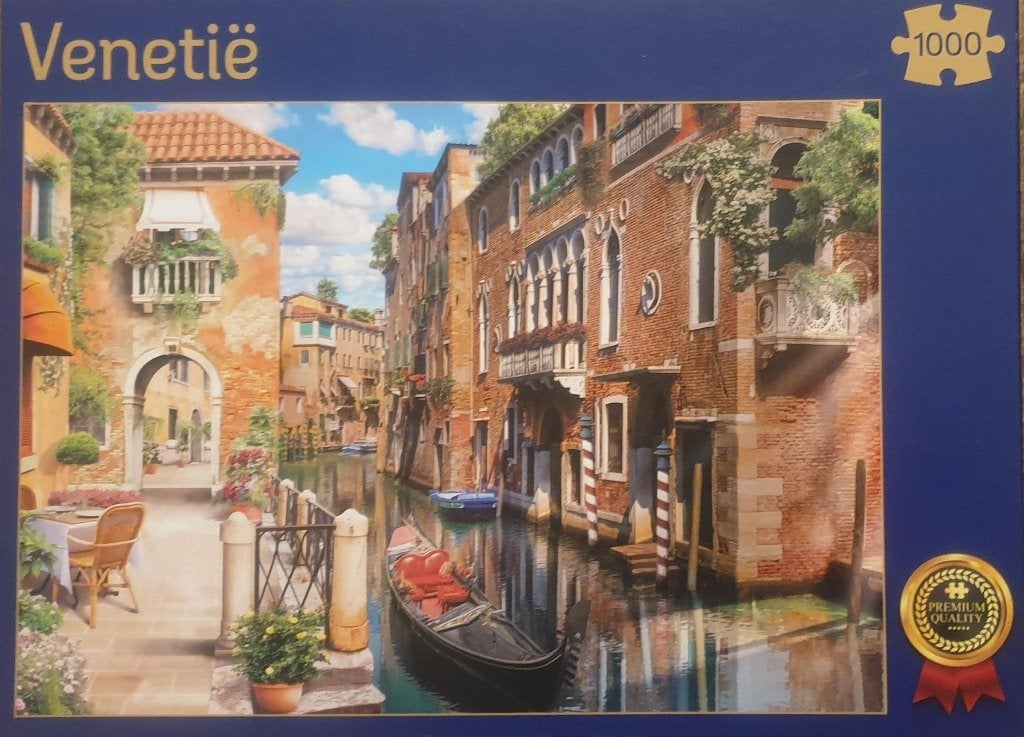 Mooie puzzel Venetië 1000 pc. Zgan, Ophalen of Verzenden, 500 t/m 1500 stukjes, Zo goed als nieuw, Legpuzzel