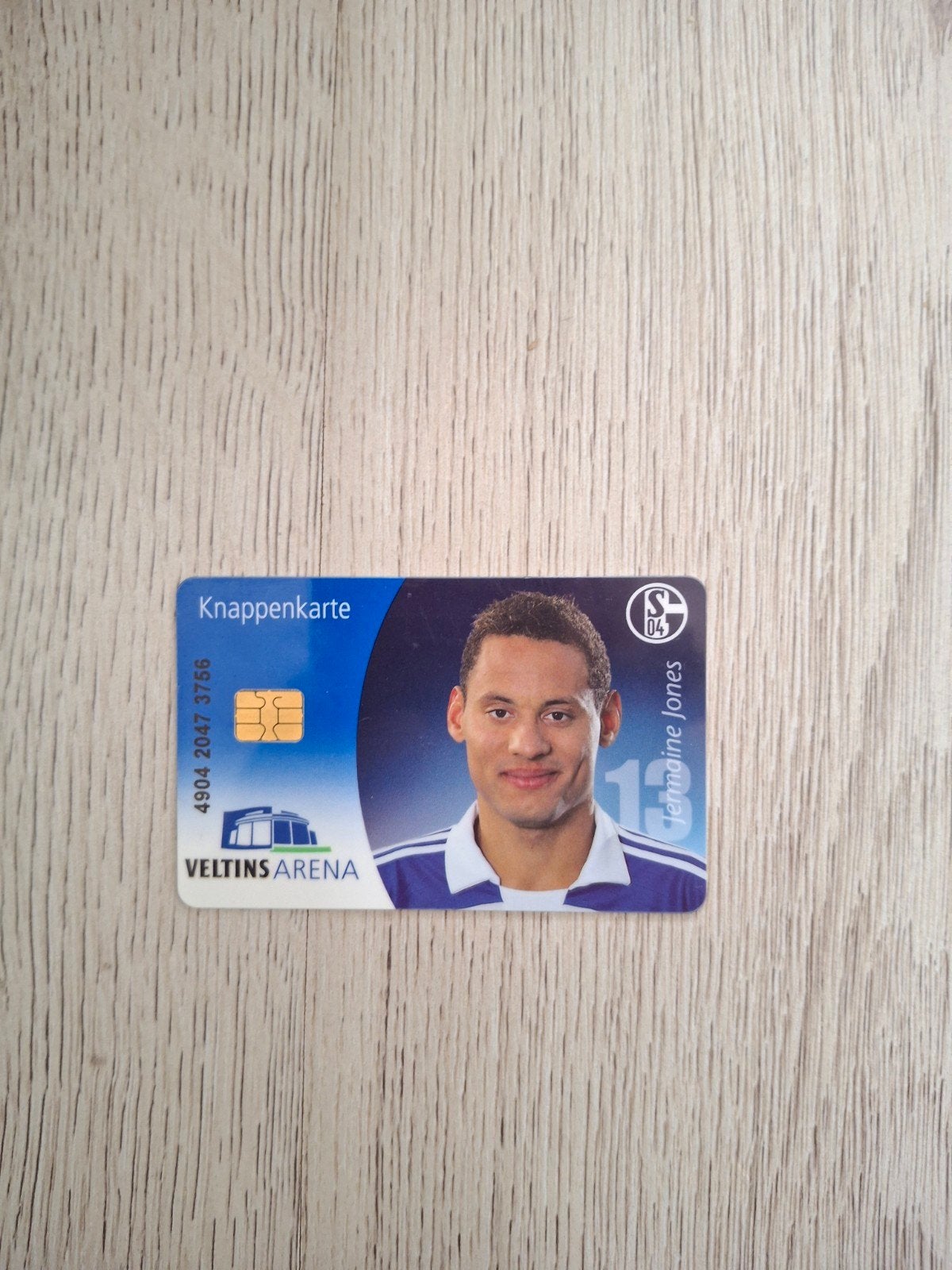 Knappenkarte Jermaine Jones Schalke 04 Veltins Arena, Ophalen of Verzenden, Zo goed als nieuw, Buitenlandse clubs, Overige typen