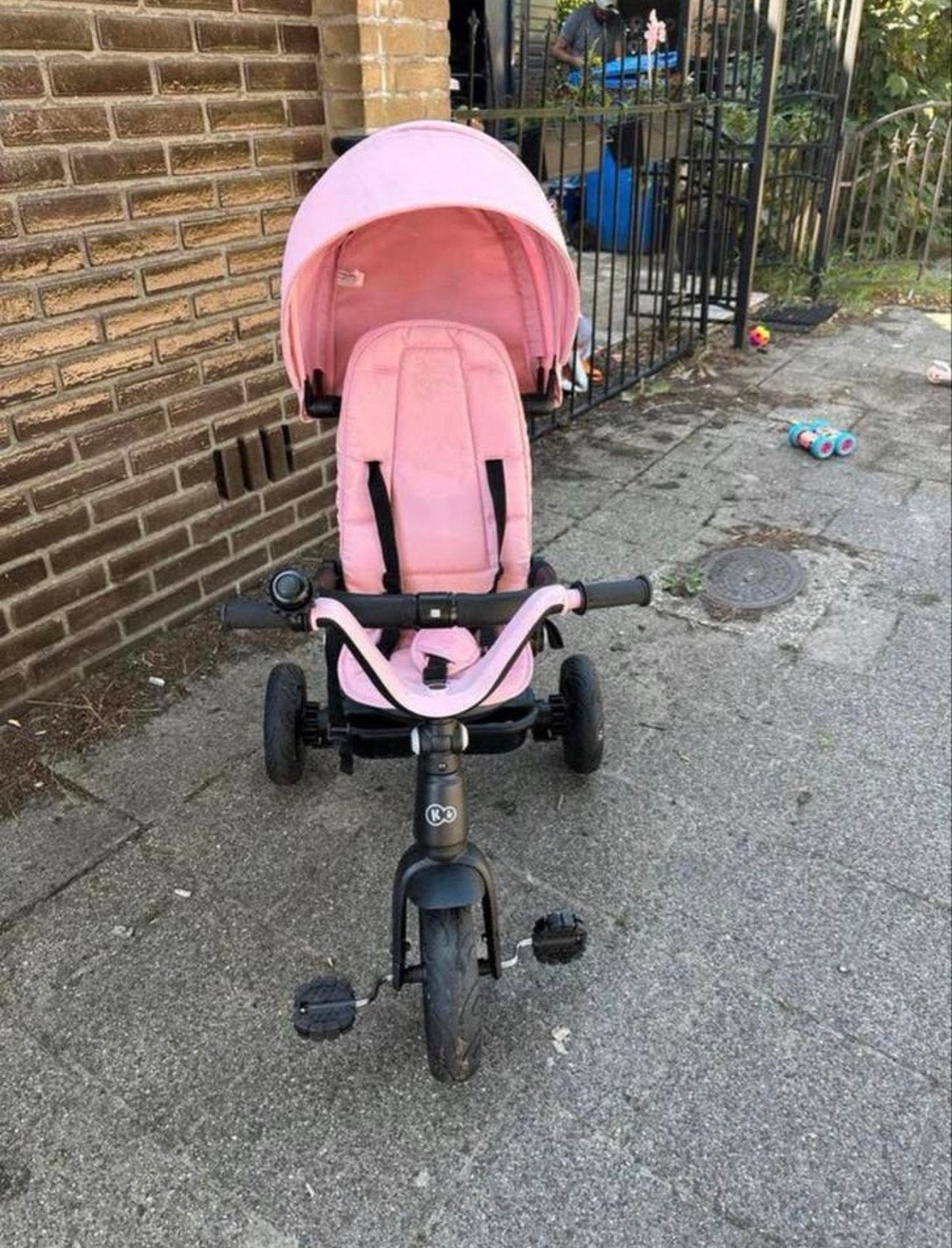 Kinderkraft easytwist 5 in 1 driewieler met duwstang, Ophalen, Zo goed als nieuw, Duwstang