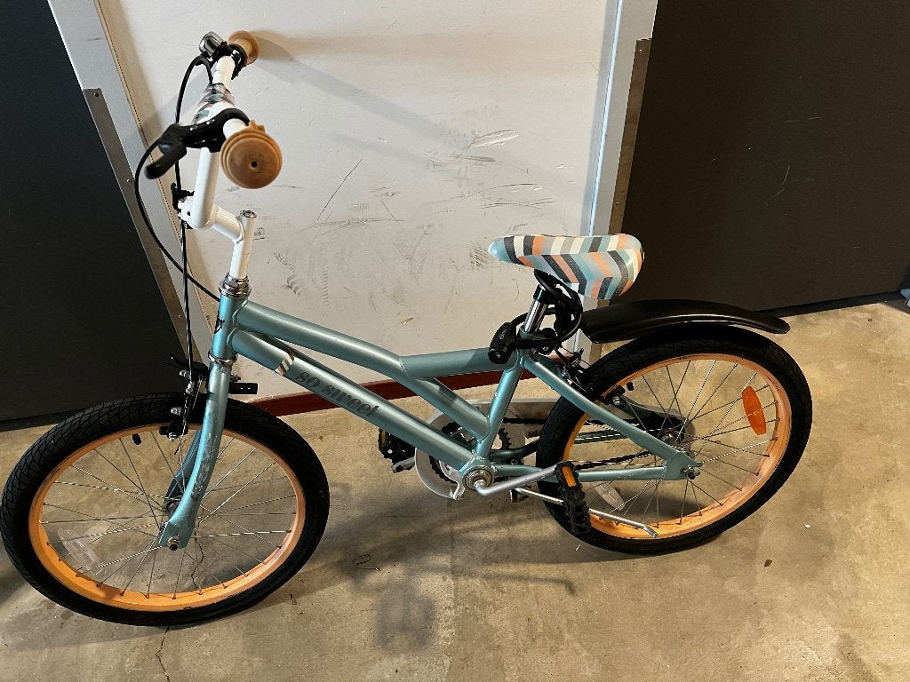 Meisjes fiets decatlhon, Ophalen, Gebruikt, Handrem, BTWIN