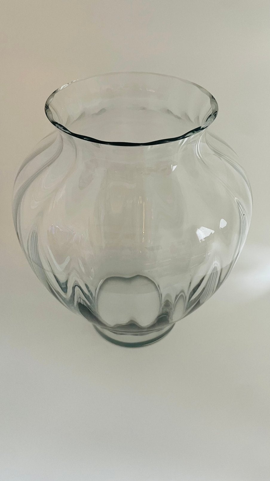 Prachtige vintage handgeblazen glazen grote vaas, perfect!, Huis en Inrichting, Ophalen, Zo goed als nieuw