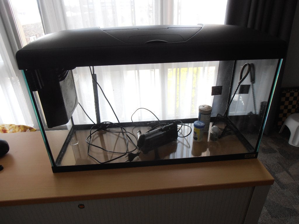 aquarium, Dieren en Toebehoren, Vissen | Aquaria en Toebehoren, Ophalen, Verwarming, Zo goed als nieuw, Leeg aquarium