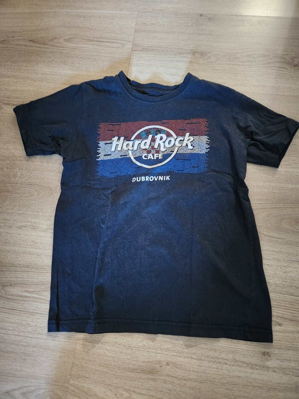 Hard Rock Cafe Dubrovnik T-shirt - blauw maat 140-146, Blauw, Overige maten, Gedragen, Ophalen of Verzenden