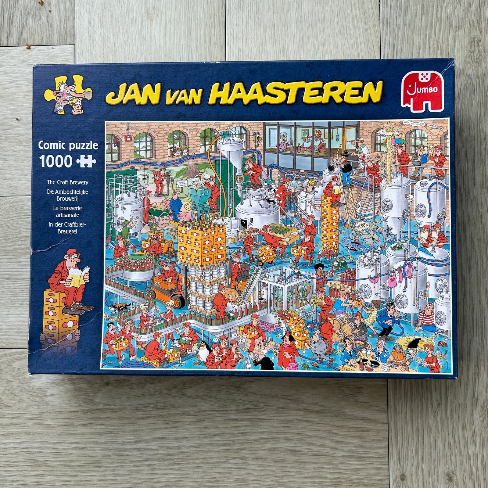 Jan van Haasteren puzzel Ambachtelijke Brouwerij (1000 st), Ophalen of Verzenden, 500 t/m 1500 stukjes, Zo goed als nieuw, Legpuzzel