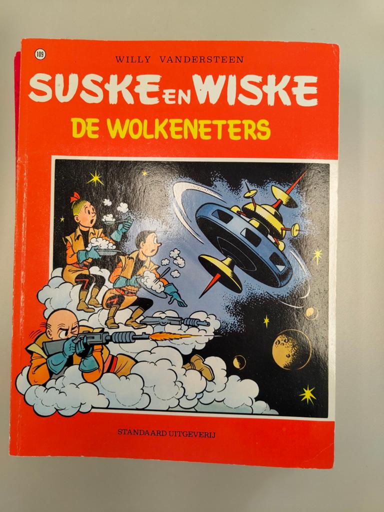 Suske en Wiske - De Wolkeneters (Rode reeks), Eén stripboek, Ophalen of Verzenden, Gelezen, Willy Vandersteen