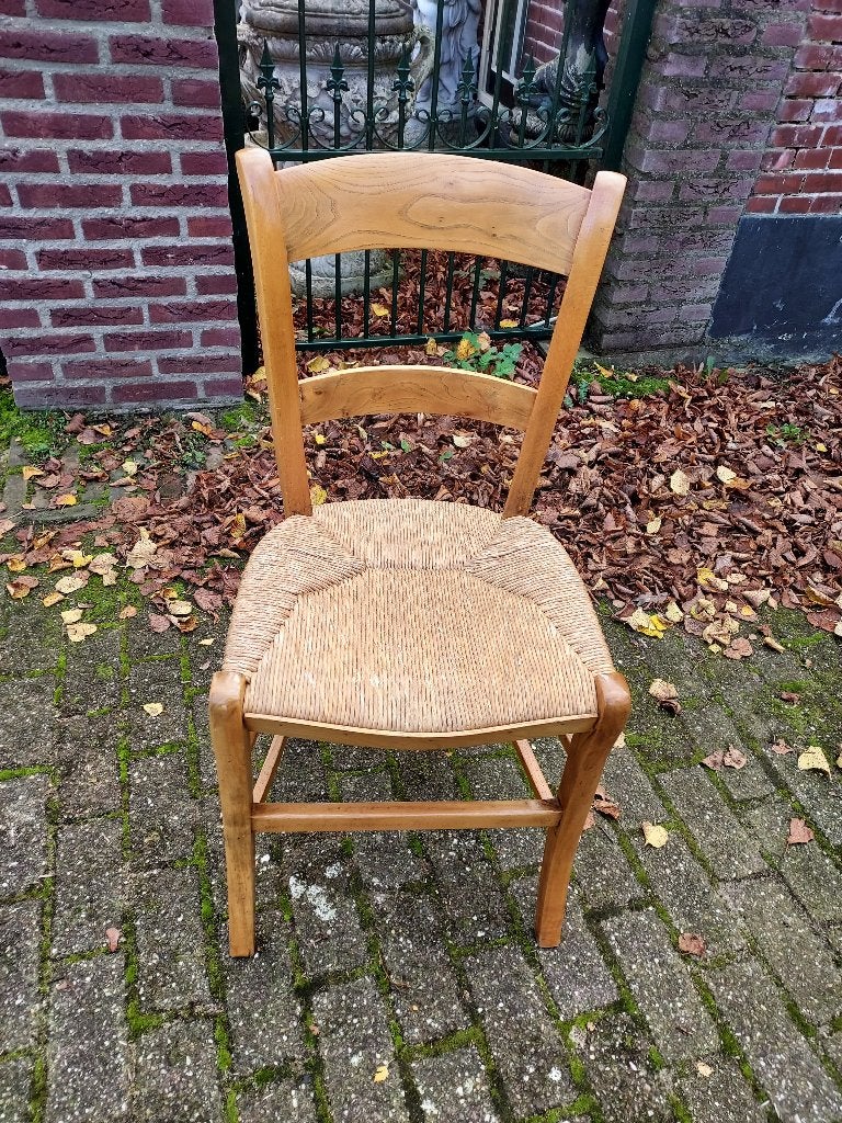 Antieke licht eiken Deventer stoel., Antiek en Kunst, Ophalen