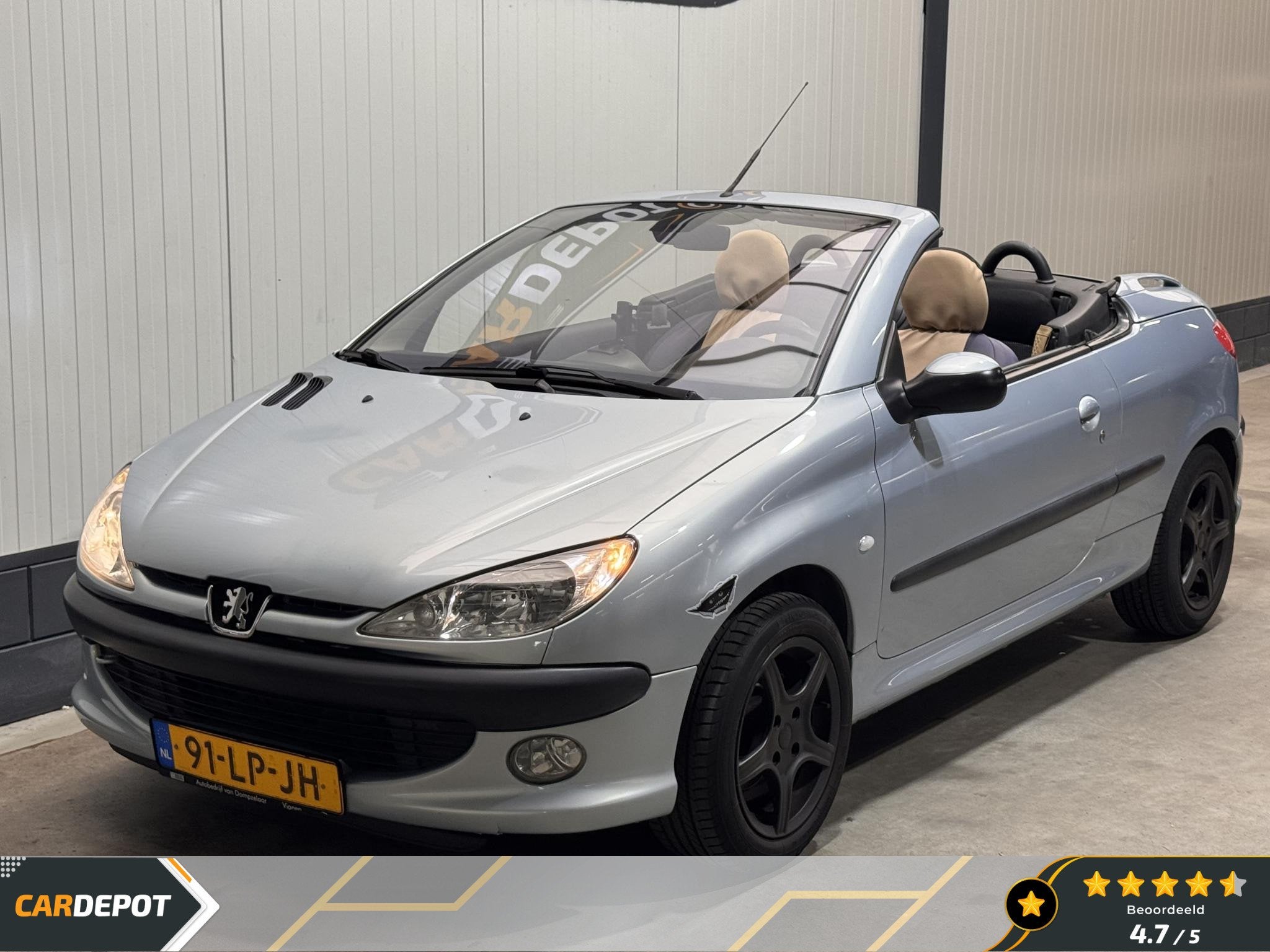 Peugeot 206 CC 1.6-16V, Auto's, Voorwielaandrijving, Stof, Gebruikt, 4 cilinders