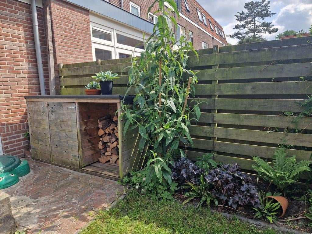 Stevige op maat gemaakte buitenkast voor opslag, Tuin en Terras, Bergingen en Tuinkasten, Ophalen, Gebruikt, Hout, Overige typen