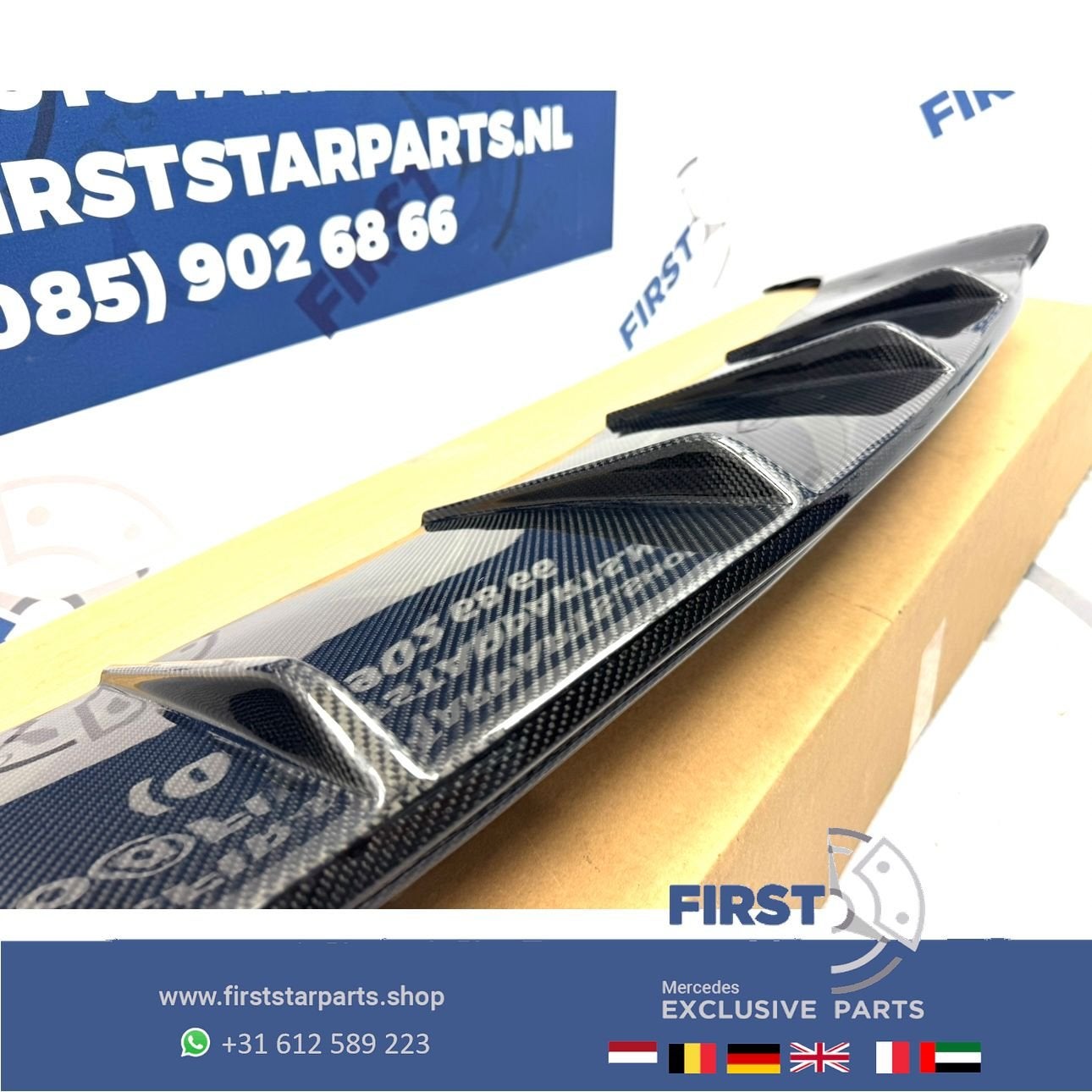W167 GLE63 AMG CARBON FRONT BUMPER SPOILER GLE63 AMG V167 C1