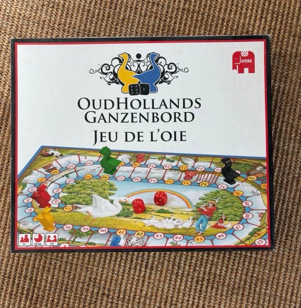 Oud Hollands Ganzenbord, Drie of vier spelers, Ophalen of Verzenden, Gebruikt
