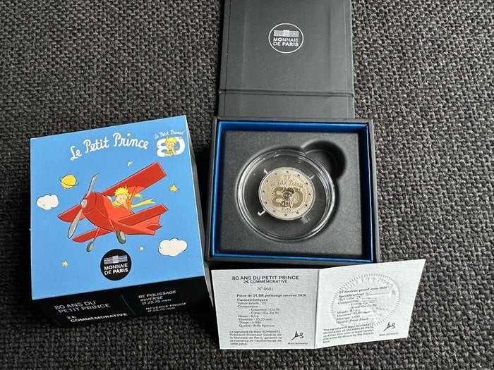 Monnaie de Paris Le Petit Prince 80 Jaar Herdenkingsmunt, Postzegels en Munten, Munten en Bankbiljetten | Toebehoren, Overige typen