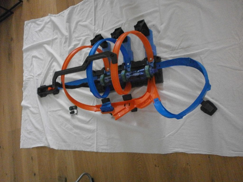 Hot Wheels/Hot Wheels spiraalbaan/Hot Wheels kurkentrekker, Racebaan, Ophalen of Verzenden, Zo goed als nieuw, Hot Wheels