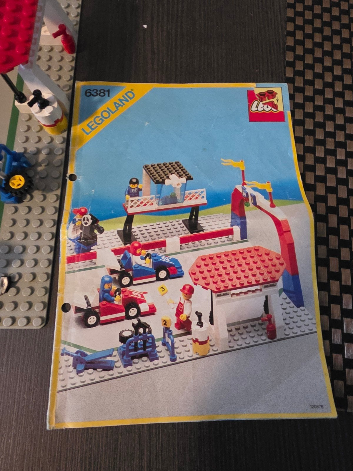 LEGO Racebaan 6381 met instructies, Kinderen en Baby's, Gebruikt, Lego, Ophalen of Verzenden, Complete set