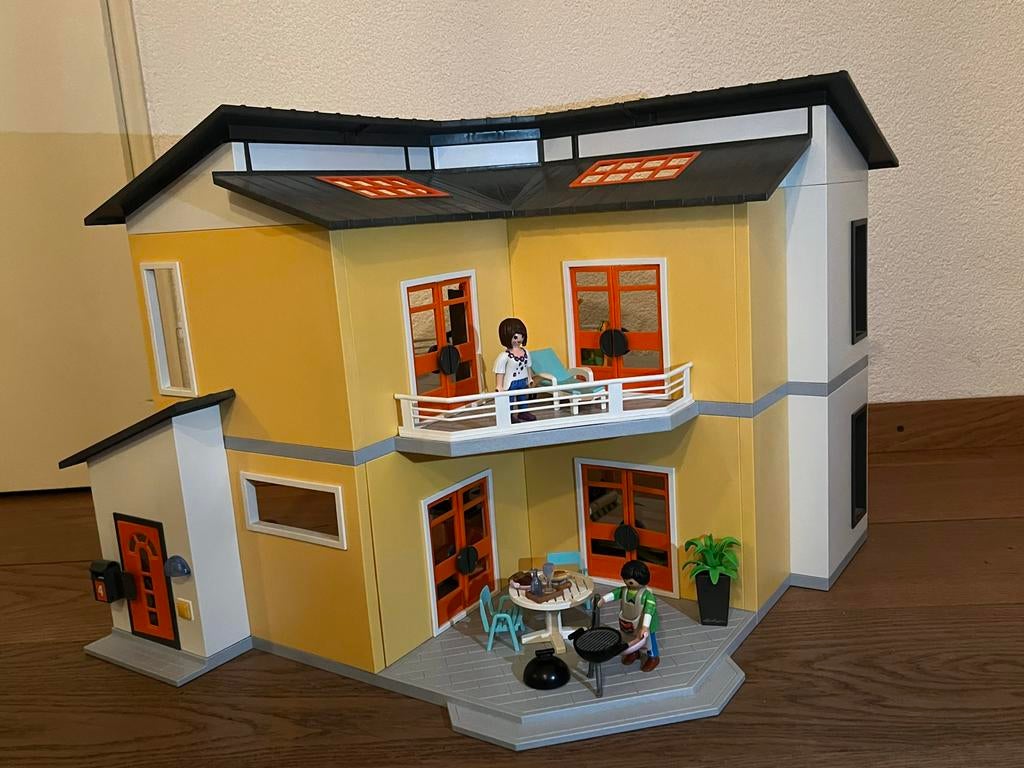 Playmobil Woonhuis 9266 met complete inrichting sets, Ophalen, Gebruikt, Complete set