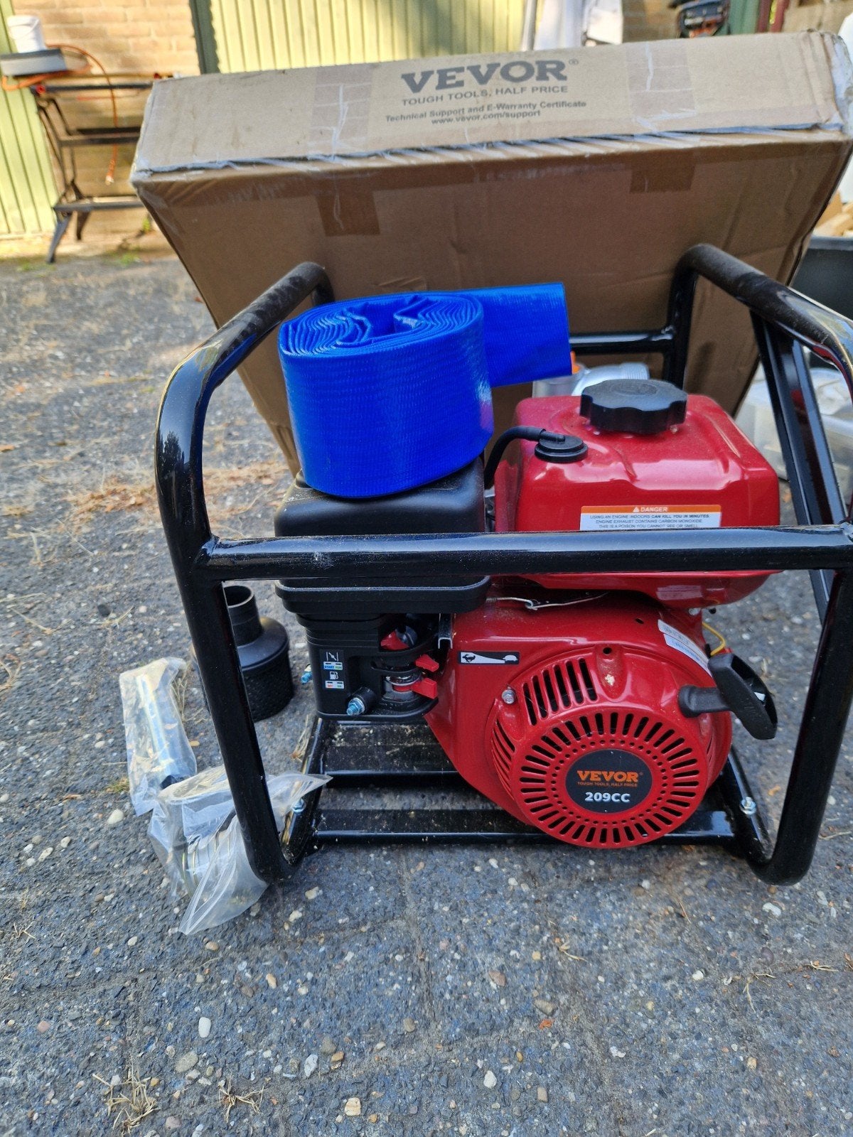 Vevor Waterpomp SCWP50 Benzine 209CC, incl. aanzuigslang, Ophalen, Nieuw
