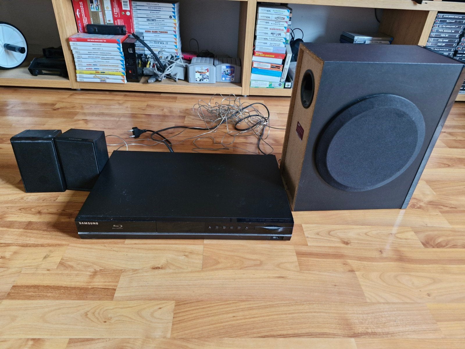 Samsung bluray  dvd speler met boxen., Audio, Tv en Foto, Ophalen, Gebruikt, Overige merken, Blu-ray-speler
