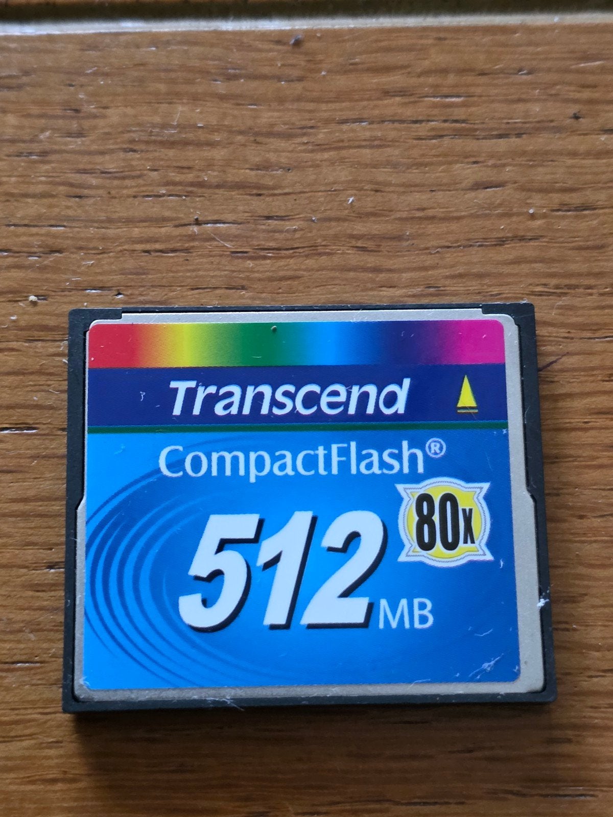 Transcend CompactFlash 512 MB geheugenkaart, Gebruikt, Minder dan 2 GB, Ophalen of Verzenden, Fotocamera