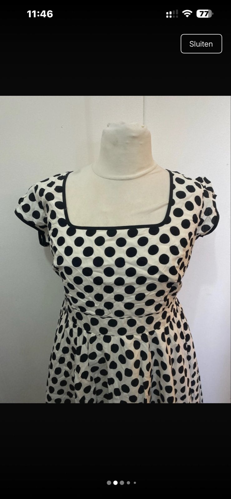 Lady Vintage Swing Jurk "Sweety Pie" Polkadot Maat 22/50, Kleding | Dames, Jurken, Ophalen of Verzenden, Nieuw, Maat 46/48 (XL) of groter
