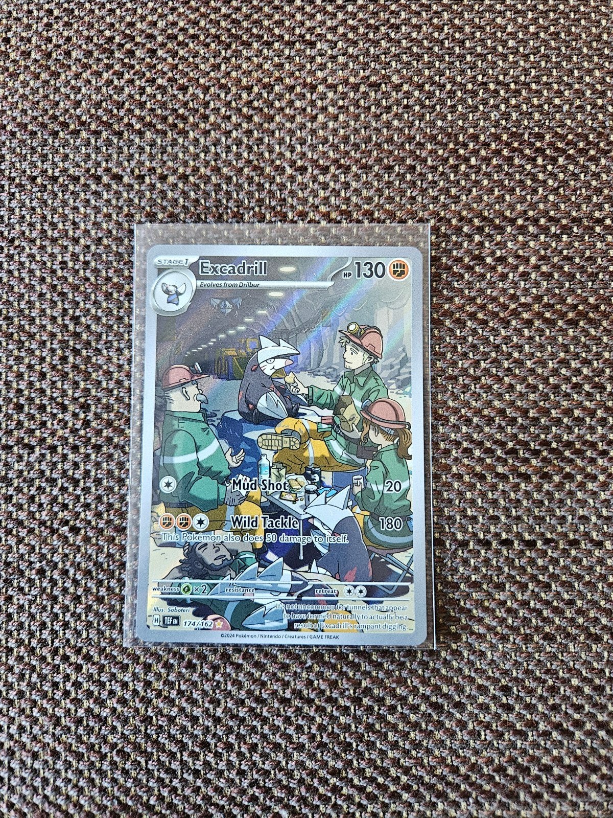 Pokémon - Excadrill 174/162 (TEF), Ophalen of Verzenden, Zo goed als nieuw, Losse kaart