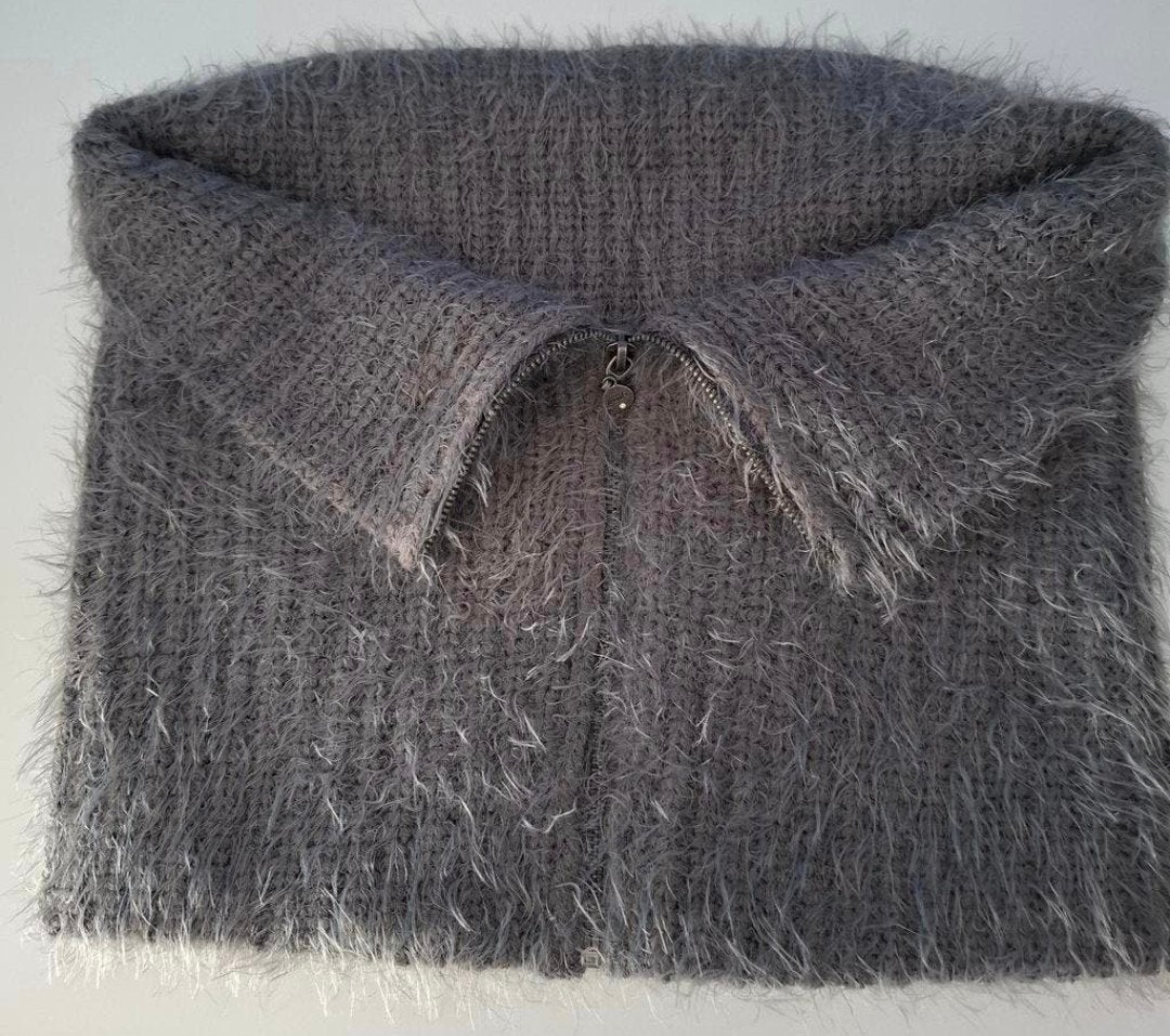 Mooie col van Poools met rits, Kleding | Dames, Mutsen, Sjaals en Handschoenen, Poools, Ophalen of Verzenden, Zo goed als nieuw